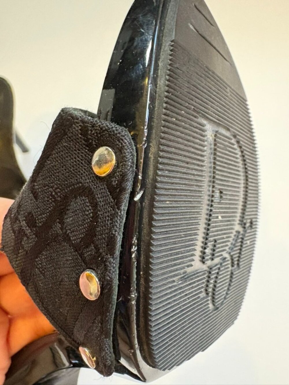 Christian Dior John Galliano Monogram Mules | Black Jacquard | CD | Buckle Sz 38 - Picture 10 of 13